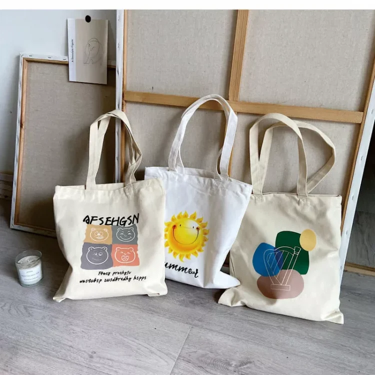 Printed Canvas Tote Bag – Custom Graphic Design